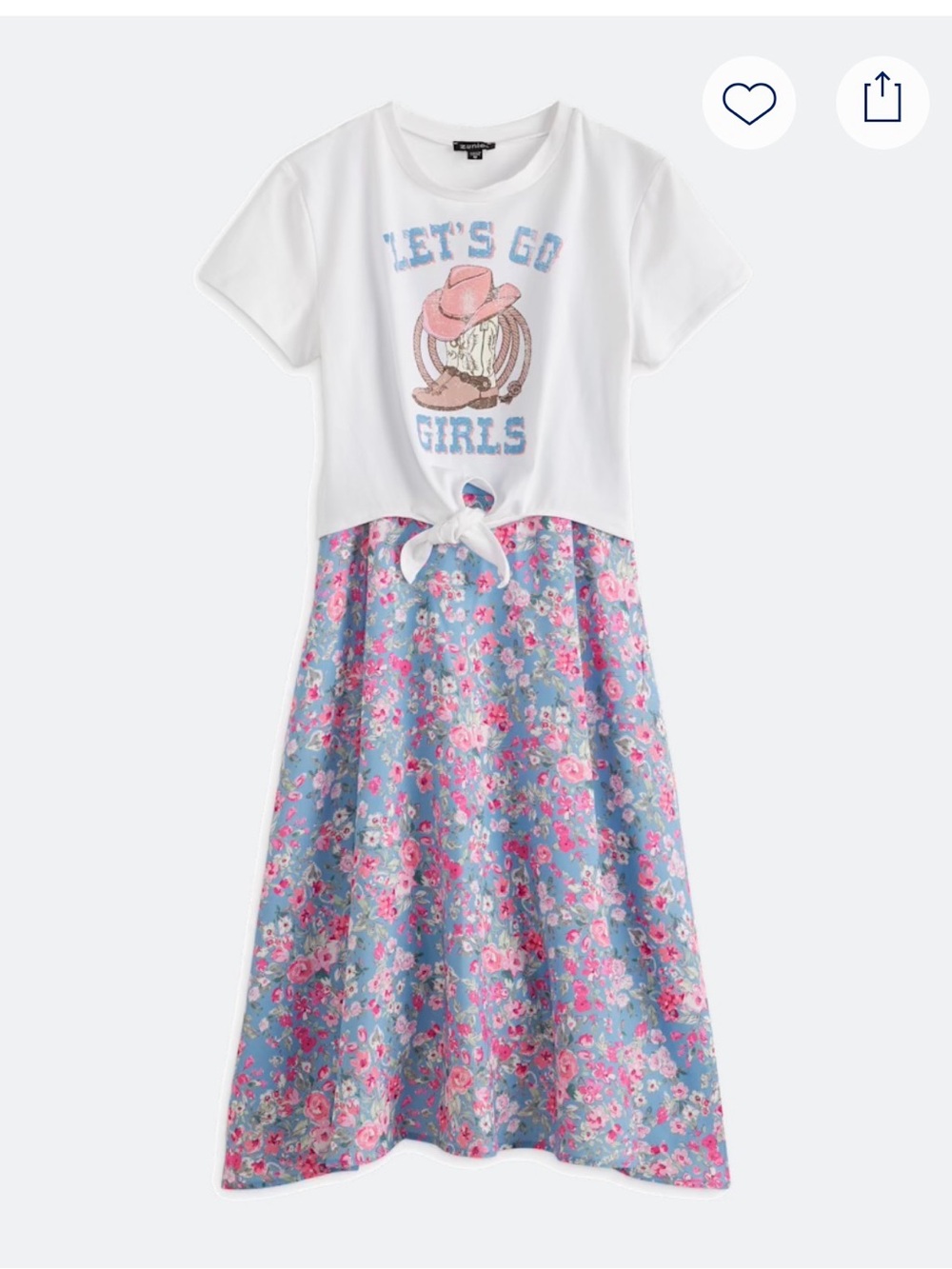 Zunie Lets Go Girls Maxi Dress with T - Stitch Fix Sz 8